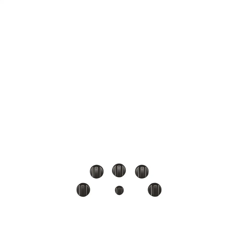 Cafe CXCE1HKPMBT Caf 5 Electric Cooktop Knobs - Brushed Black Range Accessories heavy duty range knobs