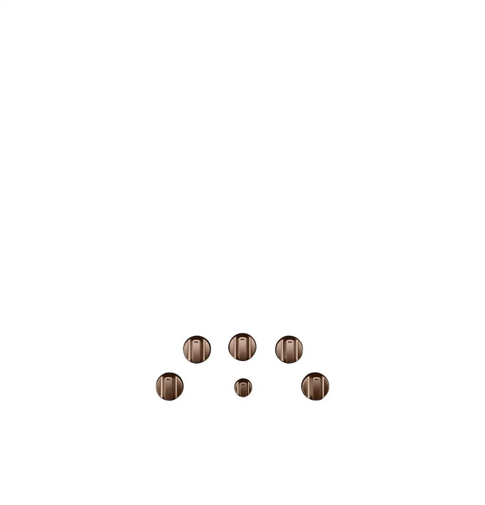Cafe CXCE1HKPMCU Caf 5 Electric Cooktop Knobs - Brushed Copper Range Accessories heavy duty range knobs