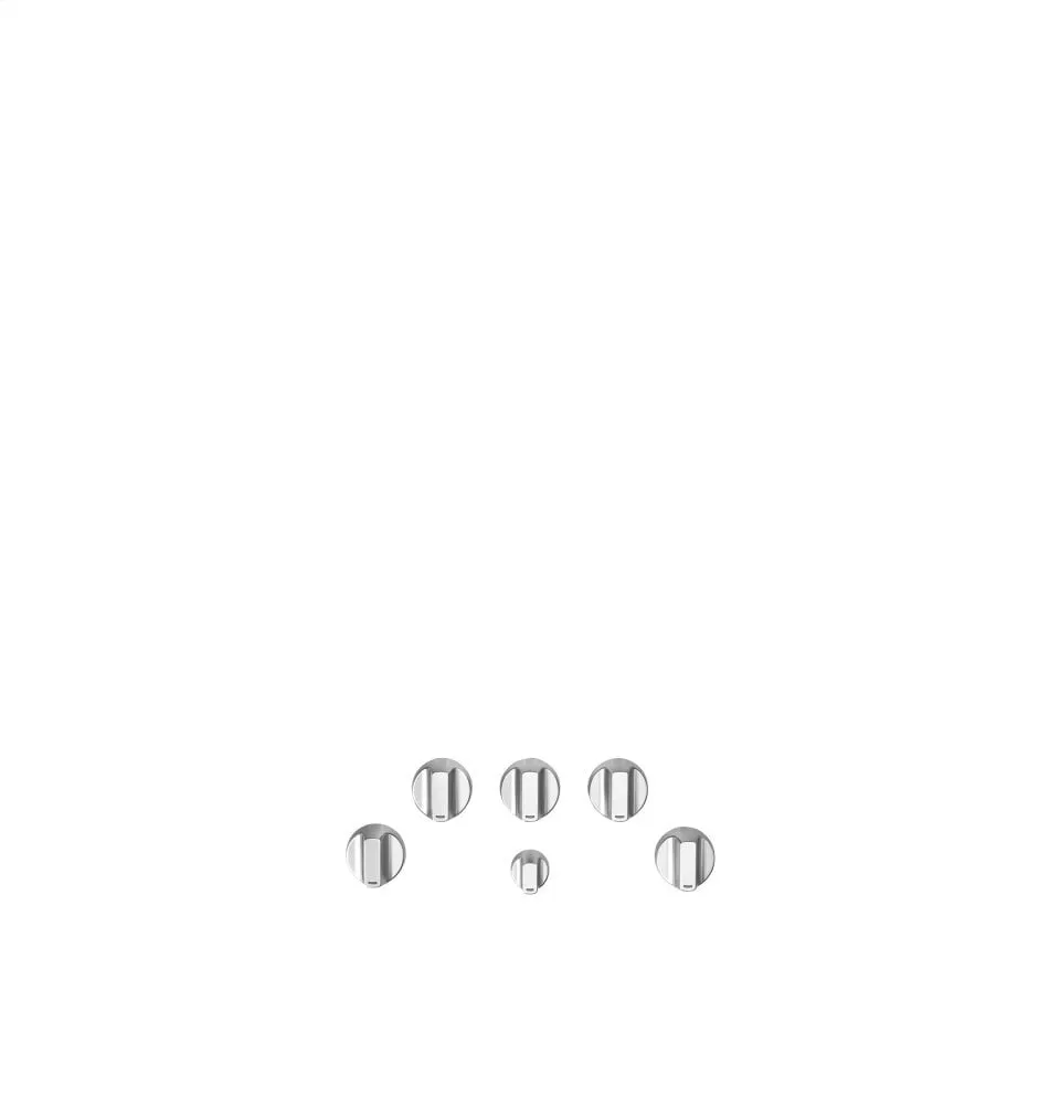 Cafe CXCG1K0PMSS Caf 5 Gas Cooktop Knobs - Brushed Stainless Range Accessories range burner grate replacements