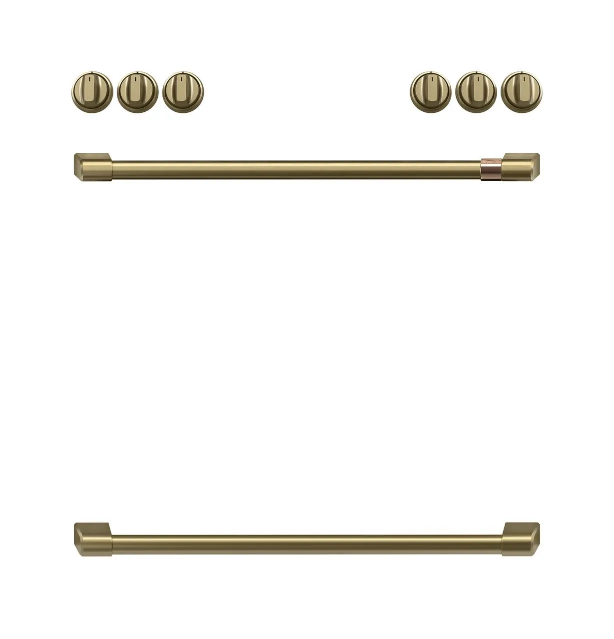 Cafe CXFCGHKPMCG Caf&#8482; Handle Kit - Range Brushed Brass Range Accessories oven racks and replacement trays