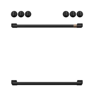 Cafe CXFCGHKPMFB Caf&#8482; Handle Kit - Range Flat Black Range Accessories oven racks and replacement trays