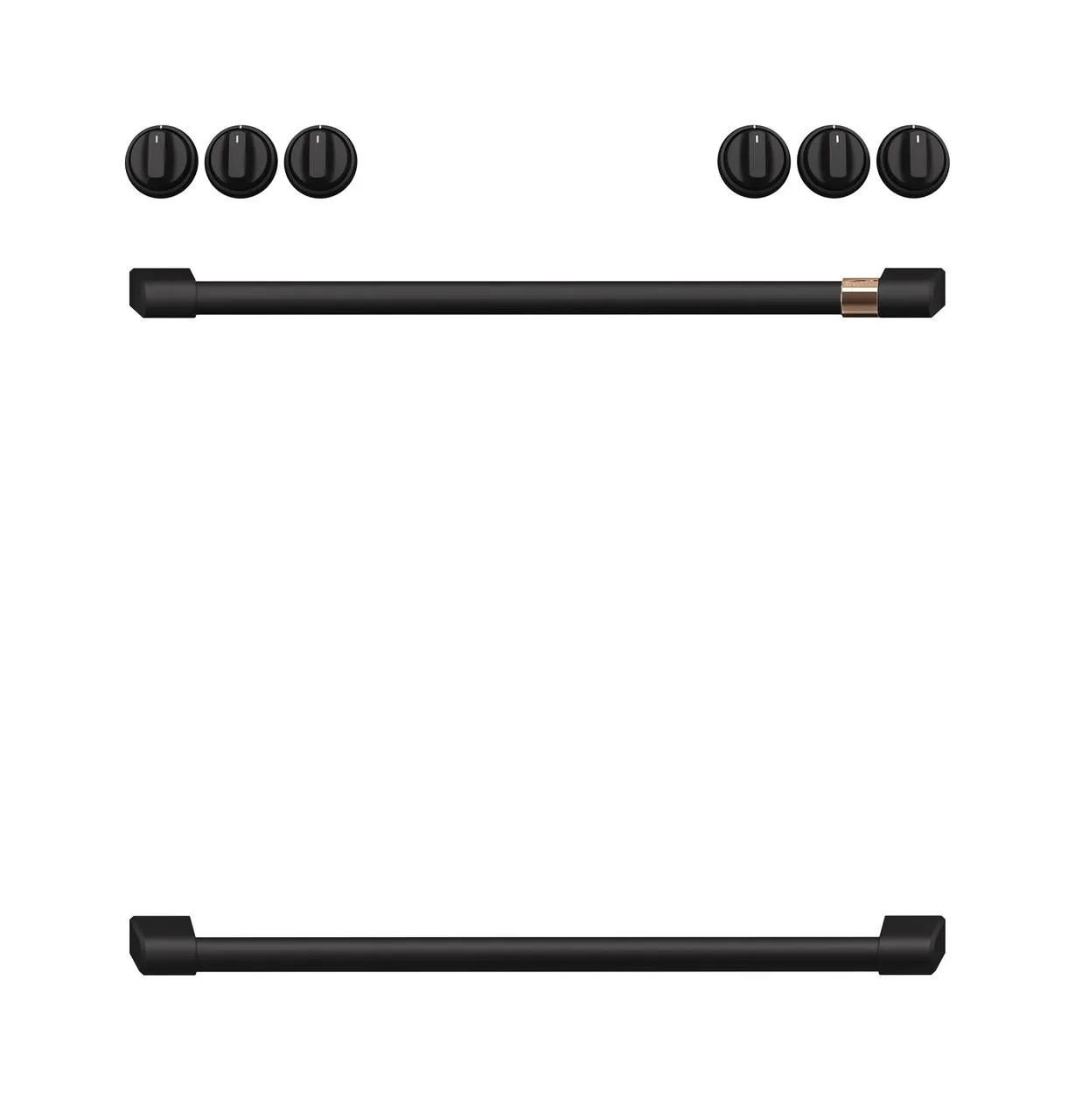 Cafe CXFCGHKPMFB Caf&#8482; Handle Kit - Range Flat Black Range Accessories oven racks and replacement trays
