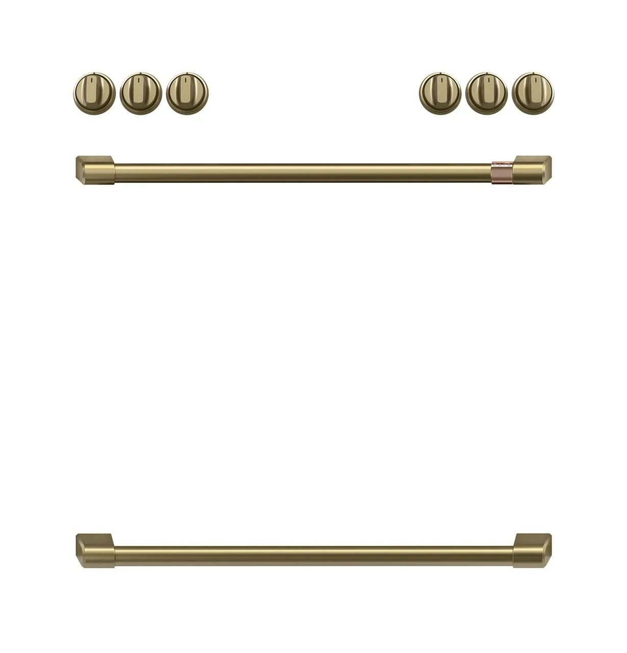 Cafe CXFCHHKPMCG Caf&#8482; Handle Kit - Range Brushed Brass Range Accessories oven racks and replacement trays