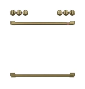 Cafe CXFCHHKPMCG Caf&#8482; Handle Kit - Range Brushed Brass Range Accessories oven racks and replacement trays