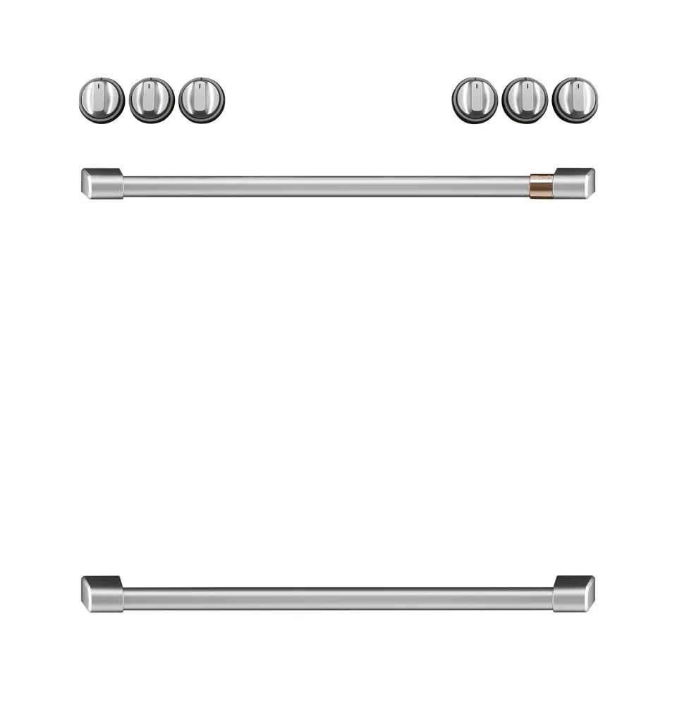 Cafe CXFCHHKPMSS Caf Front Control Induction Knobs And Handles - Brushed Stainless Range Accessories range burner grate replacements