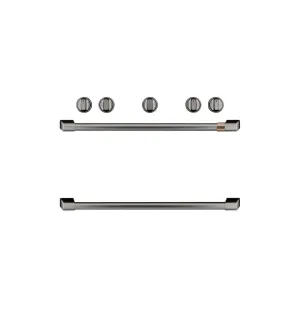 Cafe CXFSGHKPMBT Caf Freestanding Gas Knobs And Handles - Brushed Black Range Accessories heavy duty range knobs