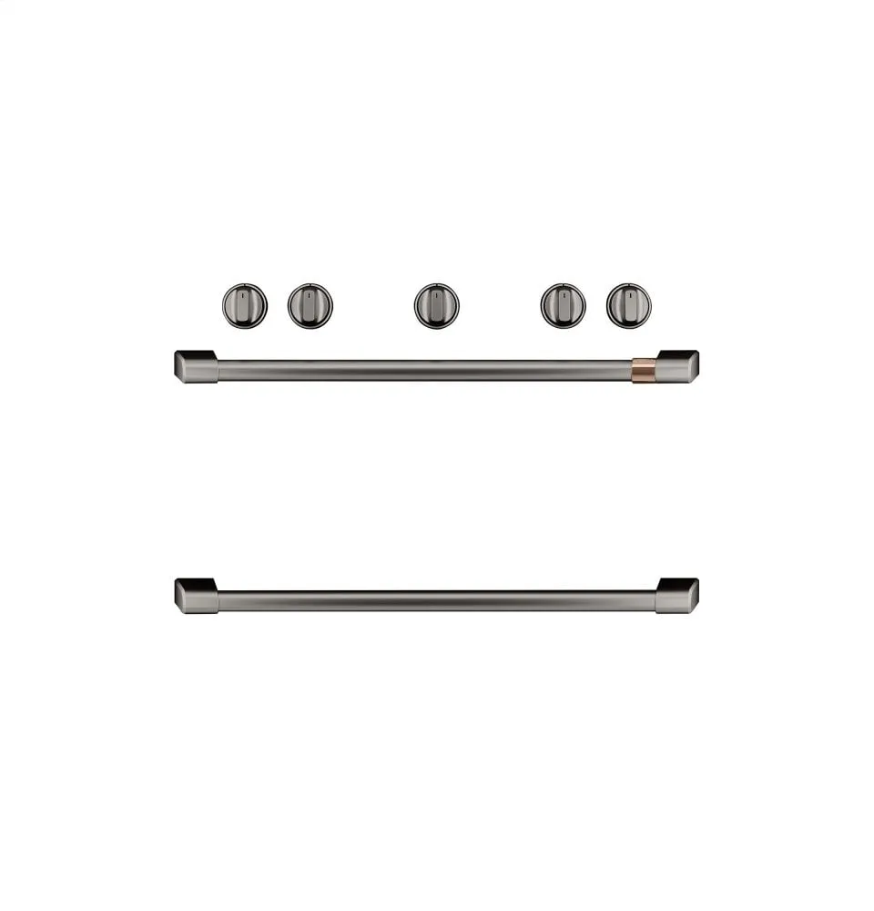 Cafe CXFSGHKPMBT Caf Freestanding Gas Knobs And Handles - Brushed Black Range Accessories heavy duty range knobs
