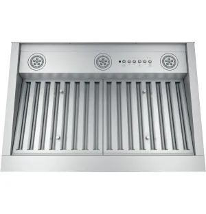 Cafe UVC9300SLSS 30" Smart Designer Custom Insert W/ Dimmable Led Lighting Ventilation Range Hoods high suction kitchen exhaust hood