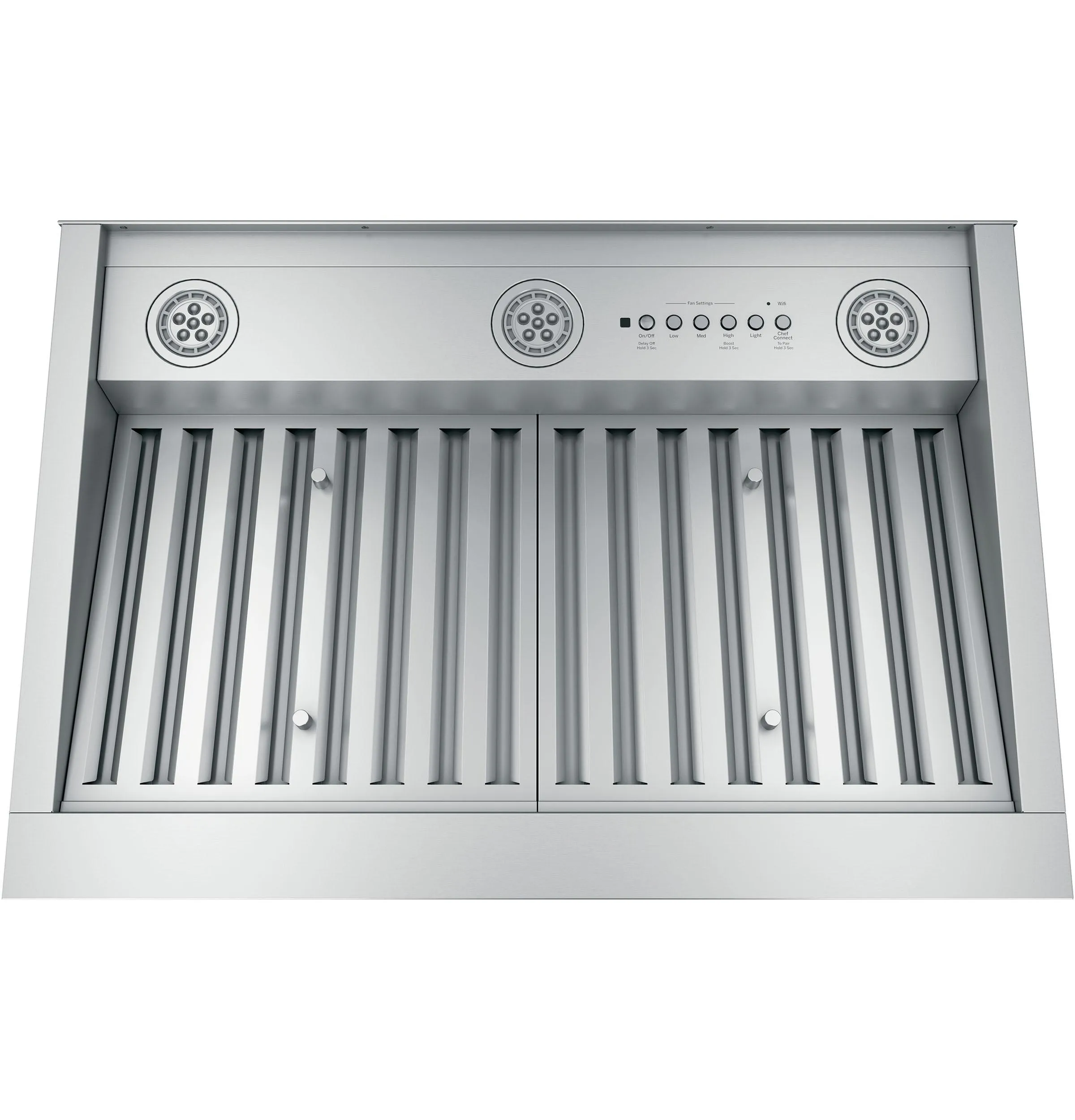 Cafe UVC9300SLSS 30" Smart Designer Custom Insert W/ Dimmable Led Lighting Ventilation Range Hoods high suction kitchen exhaust hood