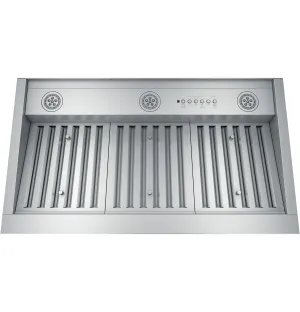 Cafe UVC9360SLSS 36" Smart Designer Custom Insert W/ Dimmable Led Lighting Ventilation Range Hoods high suction kitchen exhaust hood