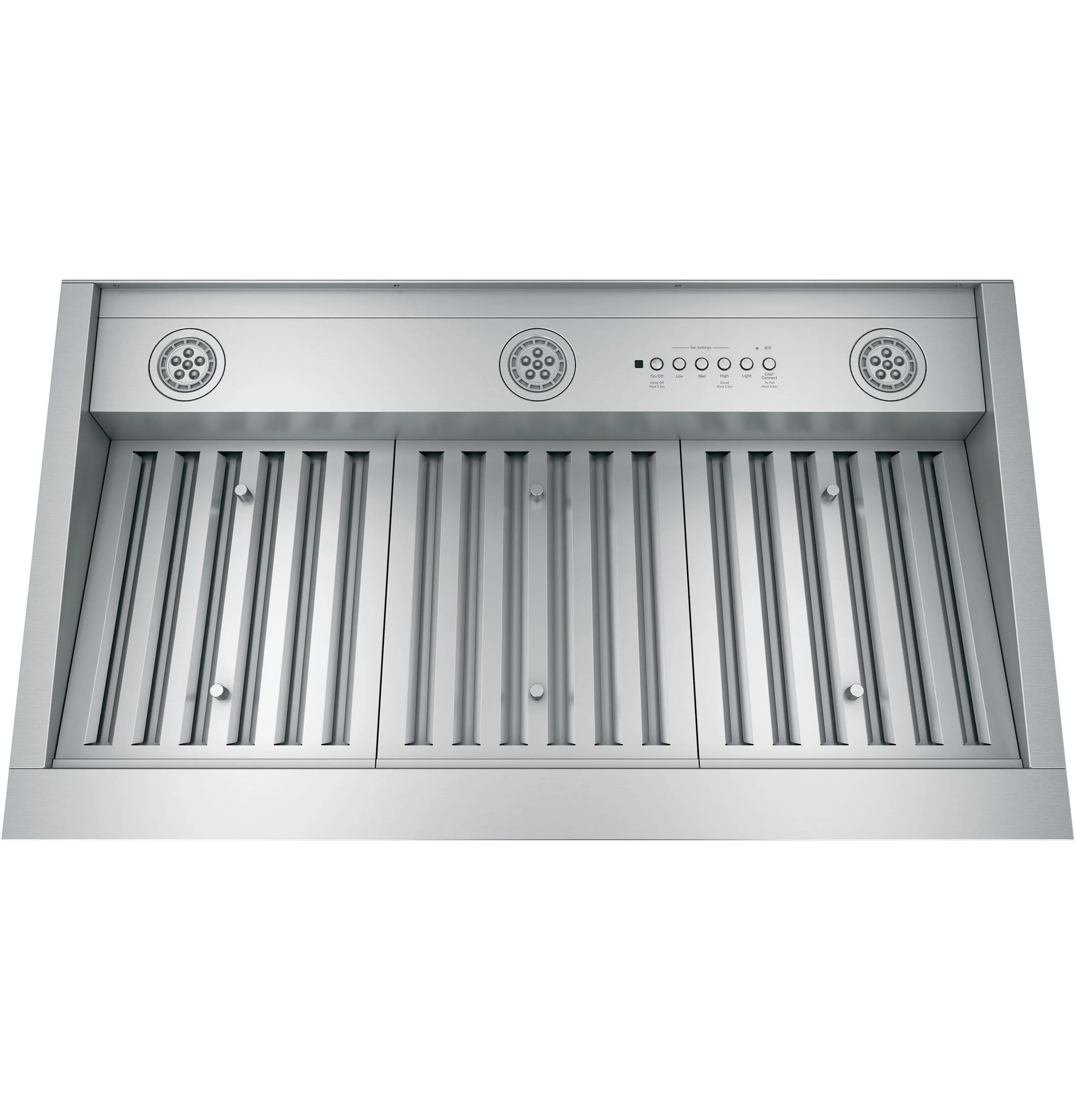Cafe UVC9360SLSS 36" Smart Designer Custom Insert W/ Dimmable Led Lighting Ventilation Range Hoods high suction kitchen exhaust hood