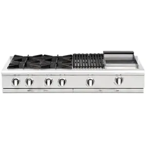 Capital CGRT488 Culinarian 48" Gas Range Top Gas natural gas range with griddle
