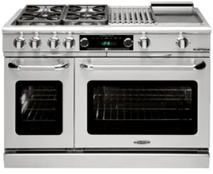 Capital CSB484GG Connoisseurian 48" Dual Fuel Self Clean Range Professional Ranges commercial oven for home kitchen