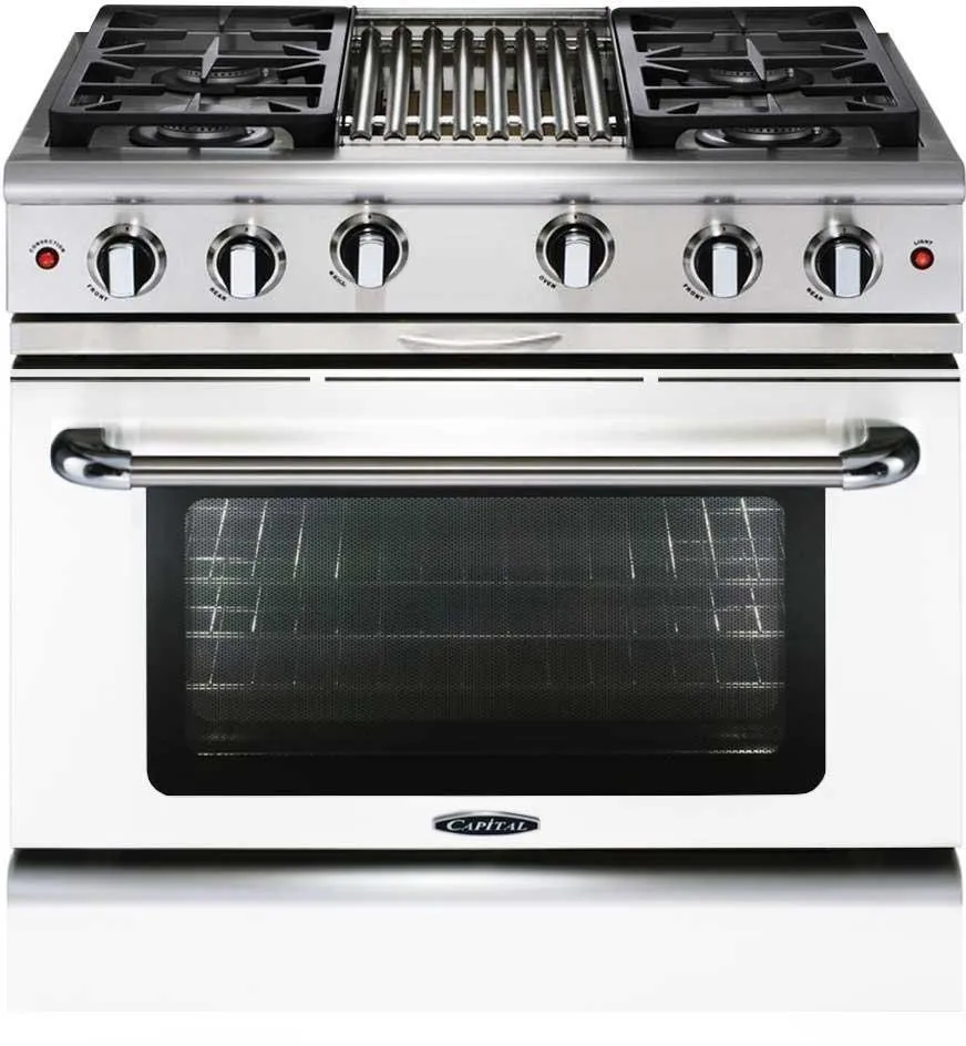 Capital MCR364B Precision 36" Gas Manual Clean Range Professional Ranges commercial oven for home kitchen