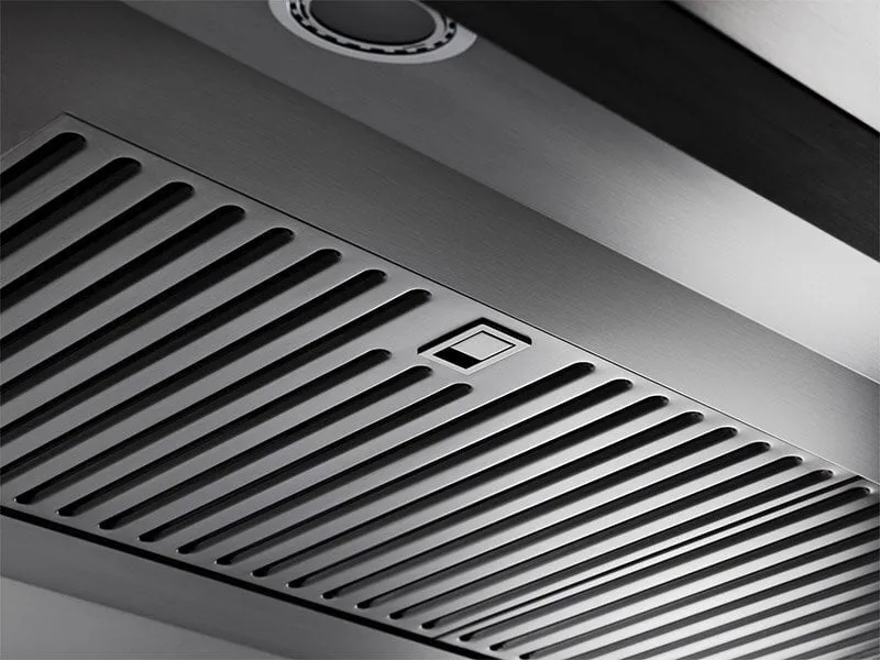 Dacor DHI361 36" Chimney Island Hood, Silver Stainless Steel