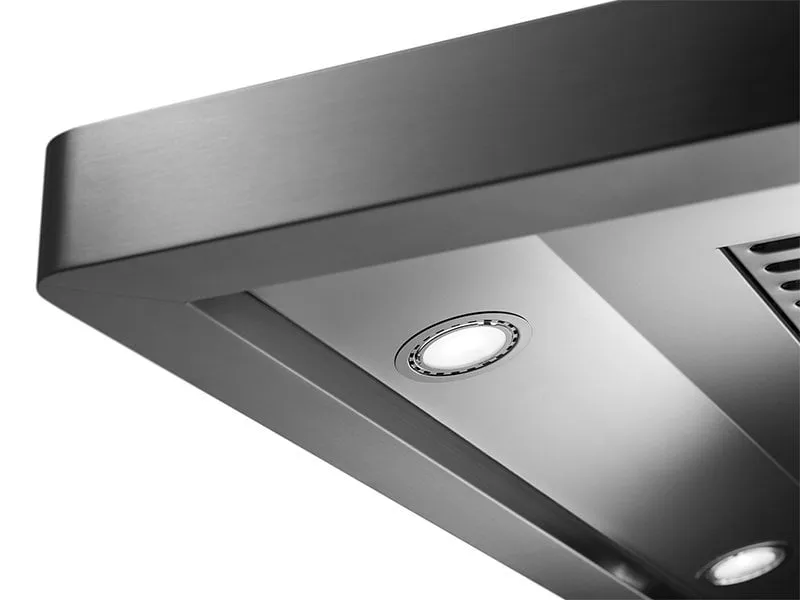 Dacor DHI361 36" Chimney Island Hood, Silver Stainless Steel