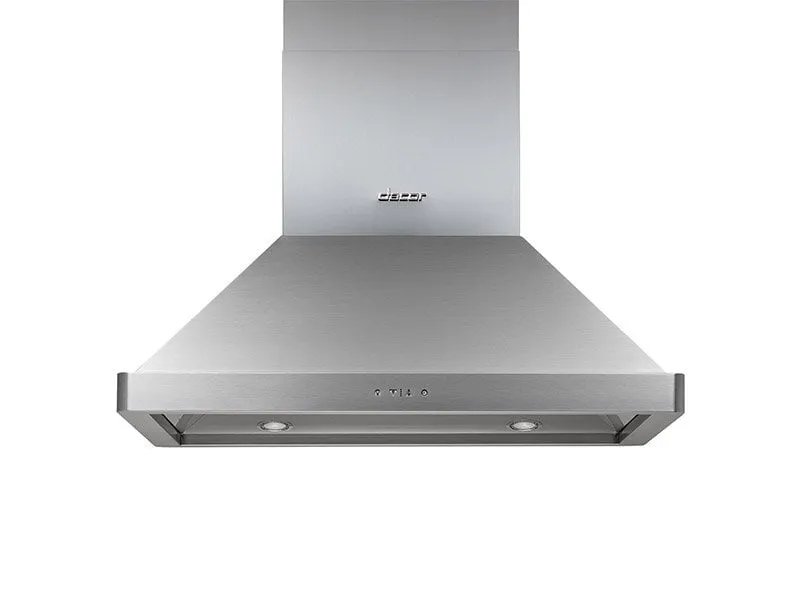 Dacor DHI361 36" Chimney Island Hood, Silver Stainless Steel