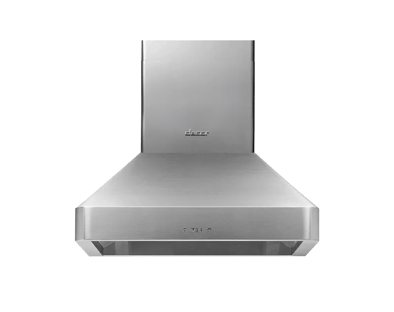 Dacor DHW301 30" Chimney Wall Hood, Silver Stainless Steel Professional Hoods high-end range hoods for chefs