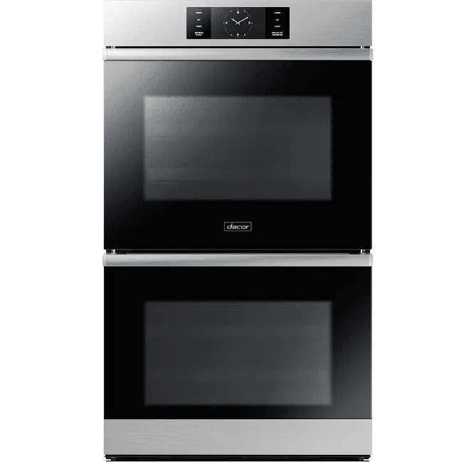 Dacor DOB30M977DS 30" Steam-Assisted Double Wall Oven, Silver Stainless Steel Wall Ovens 27 inch wall oven built-in