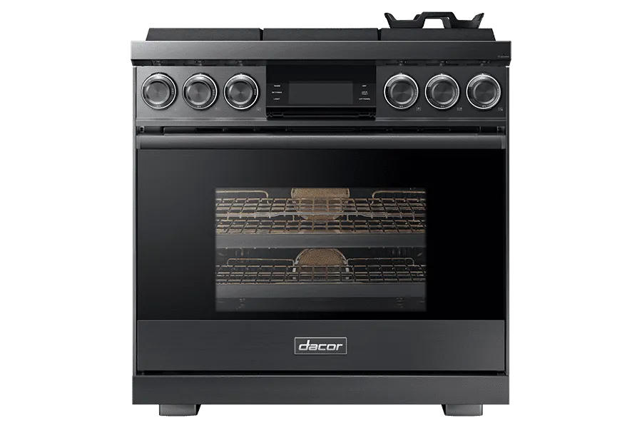 Dacor DOP36M96GPM 36" Pro Gas Range, Graphite Stainless Steel, Liquid Propane Professional Ranges commercial oven for home kitchen