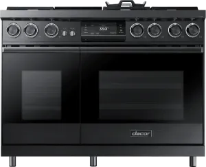 Dacor DOP48M96DHM 48" Pro Dual-Fuel Steam Range, Graphite Stainless Steel, Natural Gas/High Altitude Professional Ranges commercial oven for home kitchen