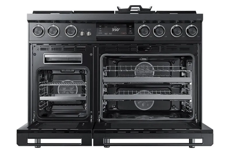 Dacor DOP48M96DPM 48" Pro Dual-Fuel Steam Range, Graphite Stainless Steel, Liquid Propane