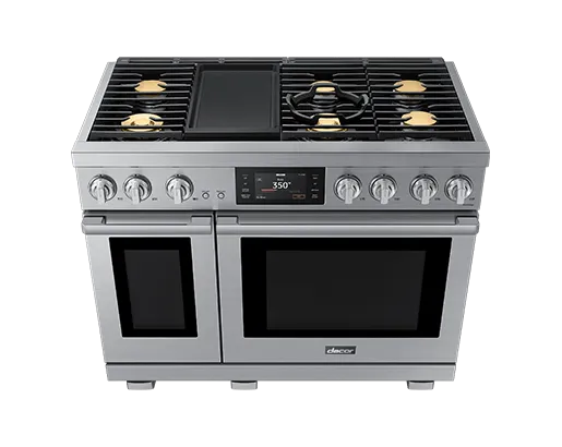 Dacor DOP48T963DS 48" Dual-Fuel Range, Silver Stainless, Natural Gas/Liquid Propane