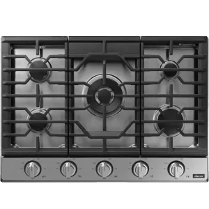 Dacor DTG30P875NS Transitional 30" Gas Cooktop, Silver Stainless Steel, Natural Gas/Liquid Propane Gas natural gas range with griddle
