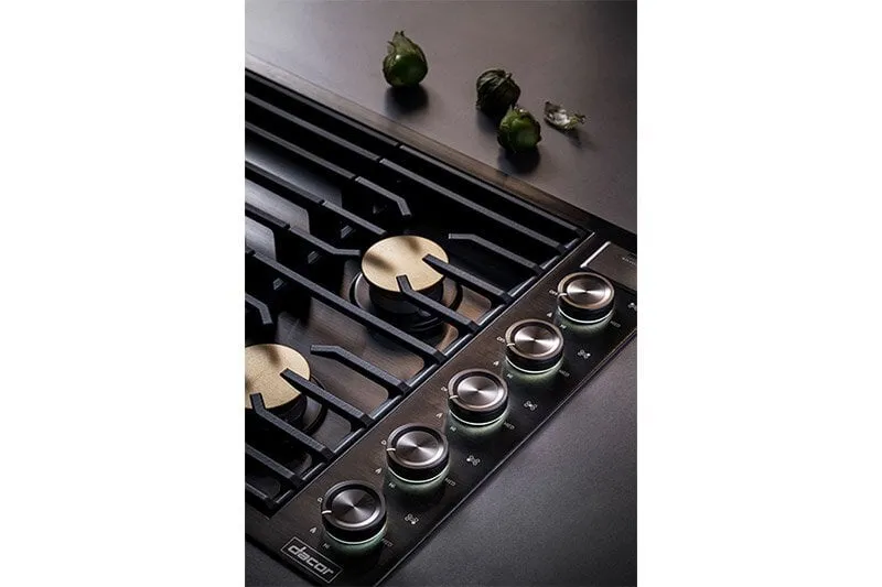 Dacor DTG36M955FS 36" Gas Cooktop, Silver Stainless Steel, Natural Gas