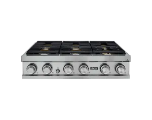 Dacor DTT36M876HS 36" Rangetop, Stainless Steel, Natural Gas/High Altitude Gas natural gas range with griddle