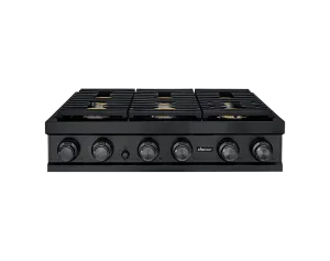 Dacor DTT36M876LM 36" Rangetop, Graphite Stainless Steel, Natural Gas Gas natural gas range with griddle