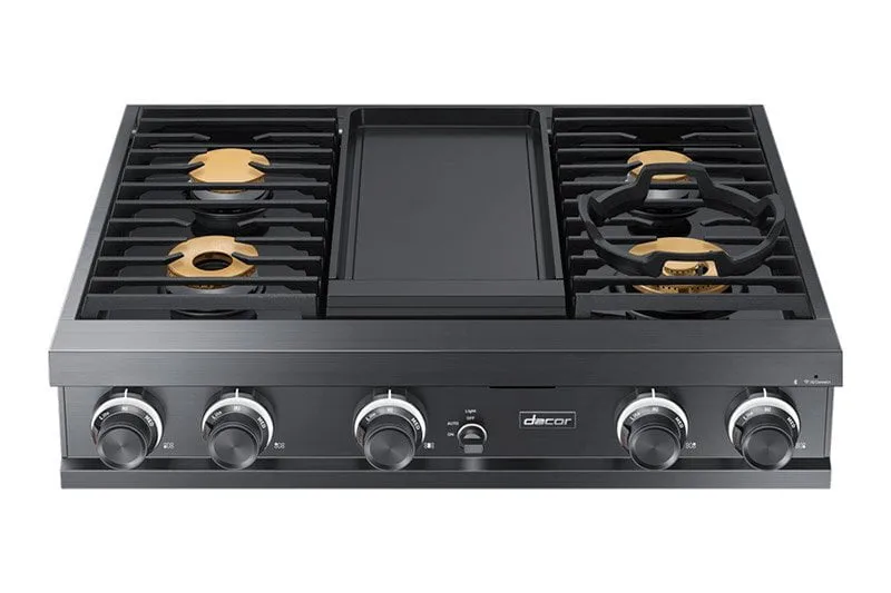 Dacor DTT36M974LM 36" Rangetop, Graphite, Natural Gas