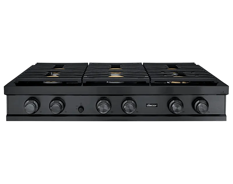 Dacor DTT48M876LM 48" Rangetop, Graphite Stainless Steel, Natural Gas Gas natural gas range with griddle