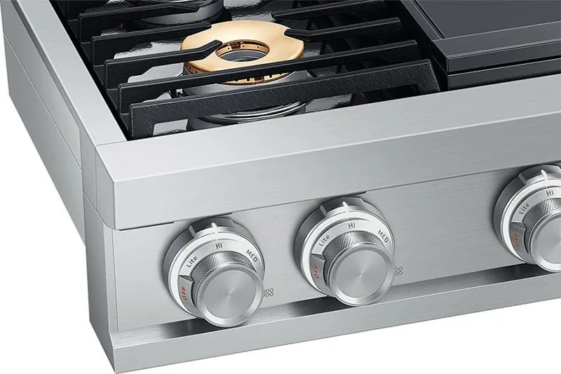 Dacor DTT48M976AS 48" Rangetop, Silver Stainless Steel, High Altitude Liquid Propane