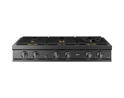 Dacor DTT48T960GM 48" Rangetop, Graphite Stainless, Natural Gas/Liquid Propane Gas 4 burner gas range for kitchen