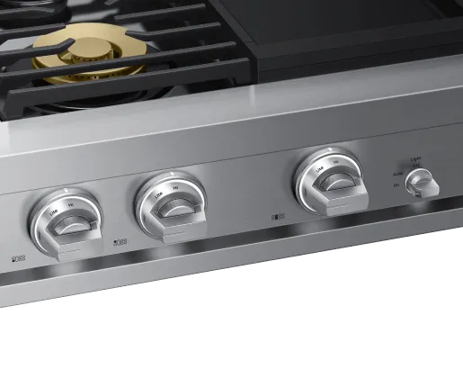 Dacor DTT48T963GS 48" Rangetop, Silver Stainless, Natural Gas/Liquid Propane