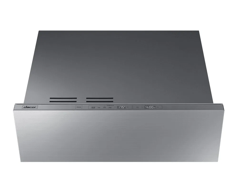 Dacor DWR30M977WIS 30" Warming Drawer, Silver Stainless Steel Warming Drawers built-in food warming drawer for kitchen
