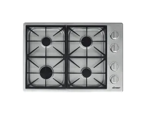 Dacor HDCT304GSLP 30" Dual Gas Cooktop, Liquid Propane Gas natural gas range with griddle