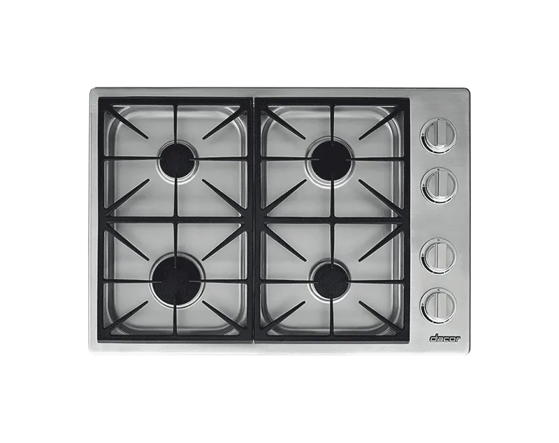 Dacor HDCT304GSNGH 30" Dual Gas Cooktop, Natural Gas/High Altitude Gas natural gas range with griddle