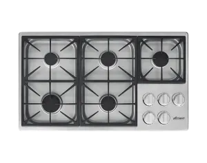 Dacor HDCT365GSLP 36" Dual Gas Cooktop, Liquid Propane Cooktops 5 burner cooktops sale