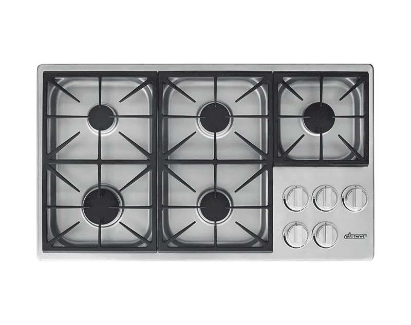 Dacor HDCT365GSNG 36" Dual Gas Cooktop, Natural Gas Gas natural gas range with griddle