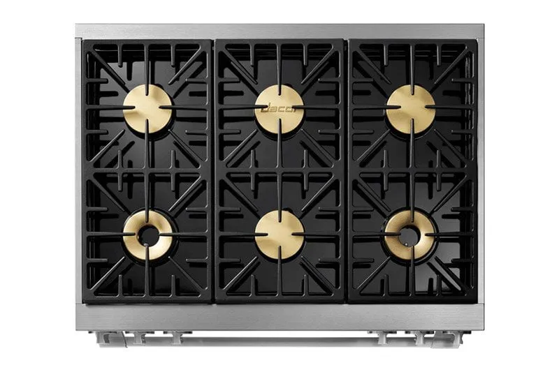 Dacor HDPR36CNGH 36" Dual Fuel Pro Range, Dacormatch Natural Gas/High Altitude