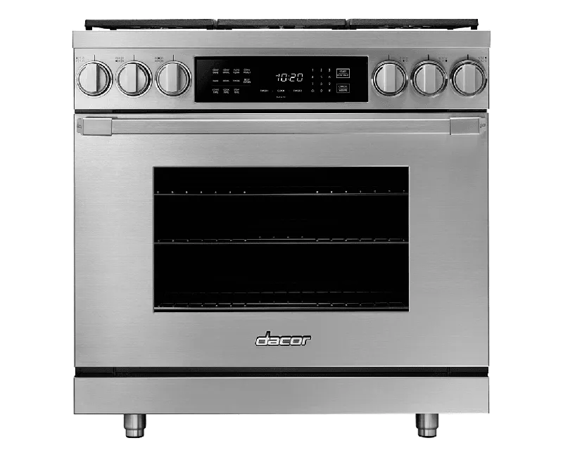 Dacor HDPR36CNGH 36" Dual Fuel Pro Range, Dacormatch Natural Gas/High Altitude Professional Ranges commercial oven for home kitchen