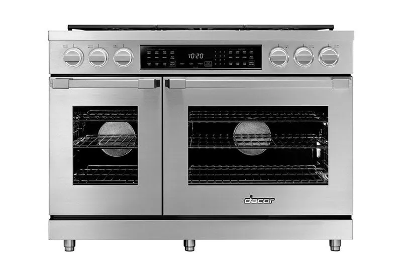 Dacor HDPR48CNGH 48" Dual Fuel Pro Range, Dacormatch Natural Gas/High Altitude