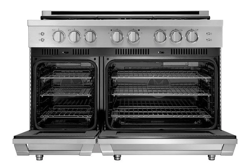 Dacor HGPR48SLPH 48" Gas Pro Range, Silver Stainless Steel, Liquid Propane/High Altitude