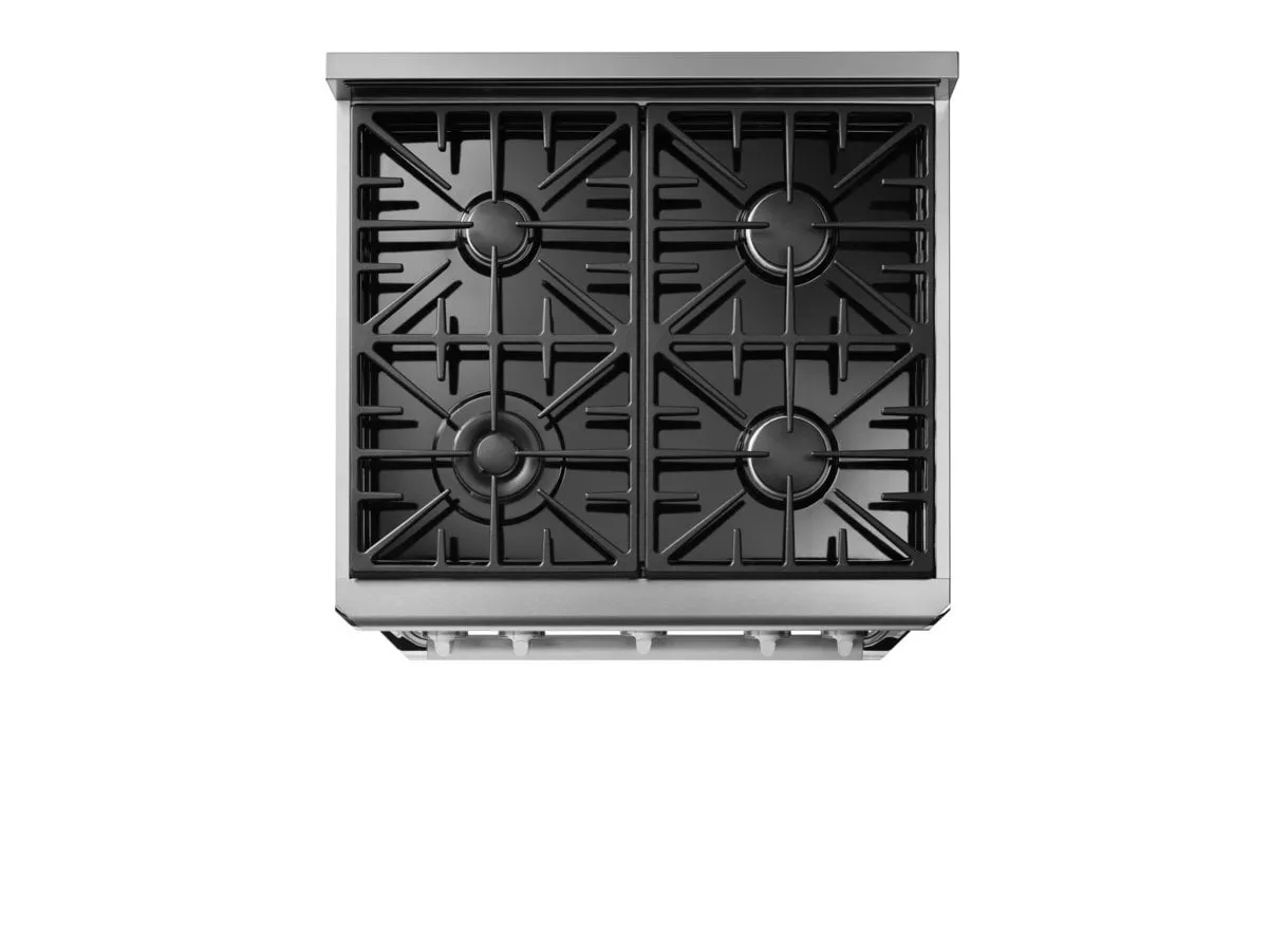 Dacor HGR30PSNG 30" Gas Range, Silver Stainless Steel, Natural Gas