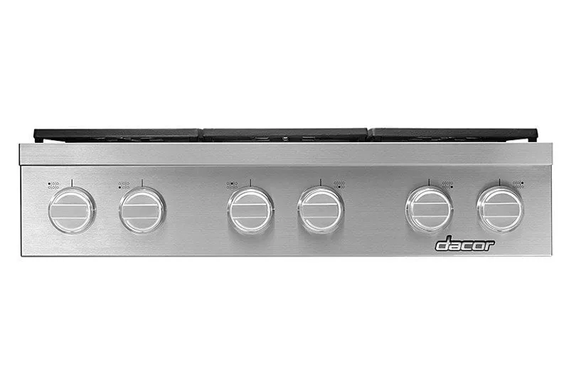 Dacor HRTP366SLPH 36" Range Top-Ss Liquid Propane High Alt.