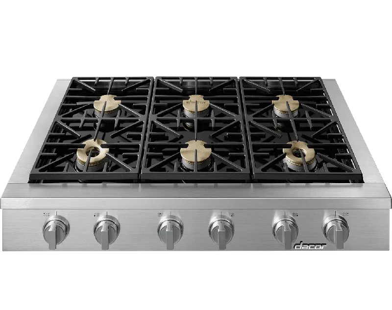 Dacor HRTP486SNGH 48" Rangetop, Natural Gas, High Altitude Gas 4 burner gas range for kitchen