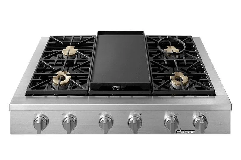 Dacor HRTP486SNGH 48" Rangetop, Natural Gas, High Altitude