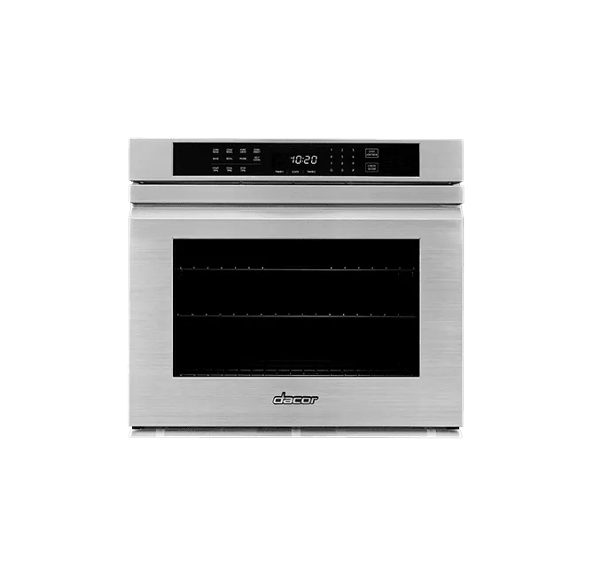 Dacor HWO127FS 27" Single Wall Oven, Silver Stainless Steel With Flush Handle Wall Ovens 27 inch wall oven built-in